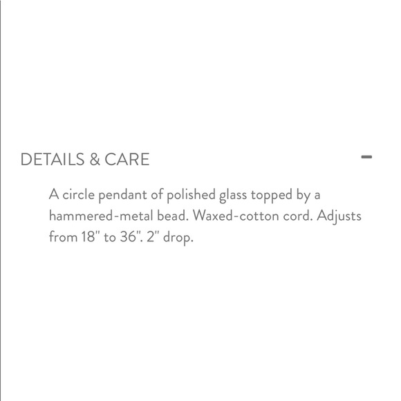 J.jill Smokey glass circle pendant necklace - Picture 6 of 11